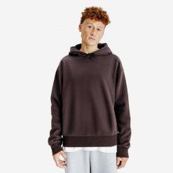 Bluza z kapturem męska Elementals. Brązowe bluzy męskie Decathlon, m, bez wzorów, z bawełny, z kapturem. Za 199.99 zł.