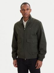 Tommy Hilfiger Kurtka przejściowa Harrington MW0MW42507 Zielony Regular Fit. Zielone kurtki męskie Tommy Hilfiger, m, bez wzorów, z bawełny, bez kaptura. Za 1,199.00 zł.