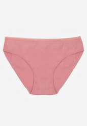 Ciemnoróżowe Majtki Figi z Bawełną i Ozdobnymi Napisami Phioreia. Czerwone figi damskie Born2be, l, bez wzorów, z bawełny. Za 6.99 zł.