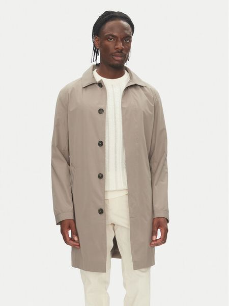 Lindbergh Płaszcz przejściowy 30-301137 Beżowy Relaxed Fit. Brązowe płaszcze męskie Lindbergh, l, bez wzorów, z syntetyku, bez kaptura. Za 379.99 zł.