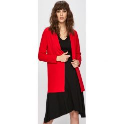 Answear - Żakiet. Czerwone żakiety damskie ANSWEAR, l, bez wzorów, z materiału, casualowe. W wyprzedaży za 79.90 zł.