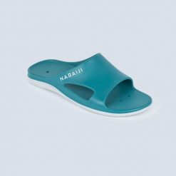 Klapki basenowe męskie Nabaiji 500 New. Białe klapki męskie NABAIJI, sportowe. W wyprzedaży za 59.99 zł.