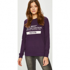 Tally Weijl - Bluza. Brązowe bluzy damskie TALLY WEIJL, z nadrukiem, z bawełny. Za 59.90 zł.