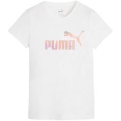 T-shirt Damski ESS+ Summer Daze. Białe t-shirty damskie Puma, m, bez wzorów, casualowe, bez kołnierzyka. Za 138.99 zł.