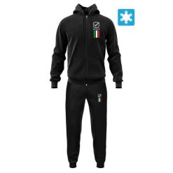 Dres z bluzą z kapturem Givova Italia 100. Czarne bluzy sportowe męskie Givova, m, bez wzorów, z bawełny, z kapturem, na fitness i siłownię. Za 290.99 zł.