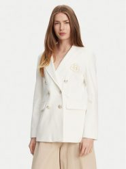 Marella Marynarka Baiocco 2513911024 Biały Slim Fit. Białe żakiety damskie Marella, bez wzorów, z syntetyku. Za 869.99 zł.