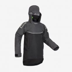 Kangurka długa żeglarska męska Tribord Offshore PRO Series. Czarne kurtki męskie TRIBORD, m, bez wzorów, z materiału, bez kaptura. W wyprzedaży za 1,199.00 zł.