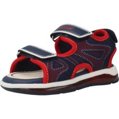 Sandały GEOX B SANDAL TODO BOY Czerwony. Czerwone sandały męskie Geox, z tkaniny, bez zapięcia. Za 131.99 zł.