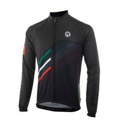 Koszulka rowerowa męska Rogelli TEAM z długim rękawem. Czarne bluzy męskie Rogelli, m, bez wzorów, bez kaptura. W wyprzedaży za 199.00 zł.