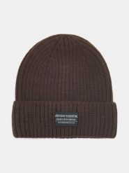 Prążkowana czapka beanie - brązowy. Brązowe czapki i kapelusze męskie Sinsay, bez wzorów, prążkowane. Za 15.99 zł.