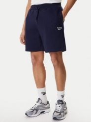 Reebok Szorty sportowe Bazunu RK25558CCM Granatowy Regular Fit. Niebieskie krótkie spodenki sportowe męskie Reebok, l, bez wzorów, z bawełny. Za 139.99 zł.