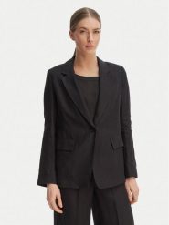 Marella Marynarka Vincita 2615041012 Czarny Regular Fit. Czarne żakiety damskie Marella, bez wzorów, ze lnu. Za 909.99 zł.