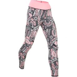 Legginsy sportowe ze stretchem, dł. 7/8, Level 1 bonprix jasnoróżowy neonowy wzorzysty. Czerwone legginsy damskie bonprix, w paski. Za 74.99 zł.