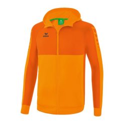 Kurtka treningowa z kapturem Erima Six Wings. Brązowe kurtki sportowe męskie Erima, xl, bez wzorów, do piłki ręcznej. W wyprzedaży za 239.00 zł.