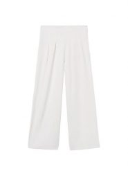 Mayoral Spodnie materiałowe 6548 Écru. Spodnie materiałowe dla dziewczynek Mayoral, bez wzorów, z materiału. Za 144.99 zł.