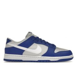 Buty Nike Dunk Low Bicolore Biały/Niebieski. Białe eleganckie półbuty Nike, z gumy, eleganckie, bez zapięcia. Za 867.30 zł.