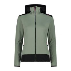 Bluza damska turystyczna CMP 34E2306. Zielone bluzy damskie CMP, xs, bez wzorów, bez kaptura, trekkingowe. Za 425.00 zł.