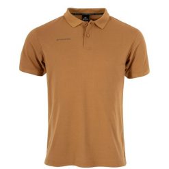 Polo Stanno Base. Brązowe koszulki sportowe damskie STANNO, bez wzorów, z bawełny, bez kołnierzyka, bez ramiączek. Za 188.00 zł.