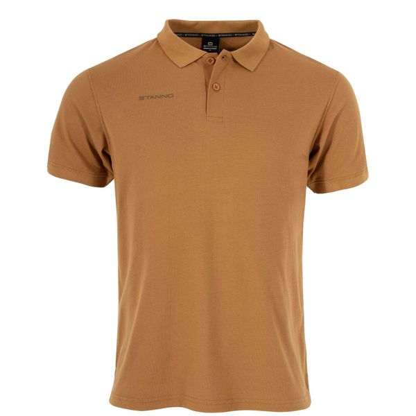 Polo Stanno Base. Brązowe koszulki sportowe damskie STANNO, bez wzorów, z bawełny, bez kołnierzyka, bez ramiączek. Za 188.00 zł.