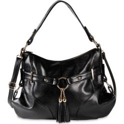 Torebka bonprix czarny - złoty kolor. Czarne torebki shopper damskie bonprix. Za 129.99 zł.