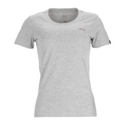 Koszulka trekkingowa damska Rab Stance Mountain Peak. Szare koszulki sportowe damskie RAB, l, bez wzorów, bez kołnierzyka, bez ramiączek, trekkingowe. W wyprzedaży za 109.99 zł.