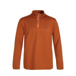Sweter 1/4 zip Protest Will. Brązowe swetry przez głowę męskie Protest, na zimę, bez wzorów, bez kołnierzyka. Za 224.00 zł.