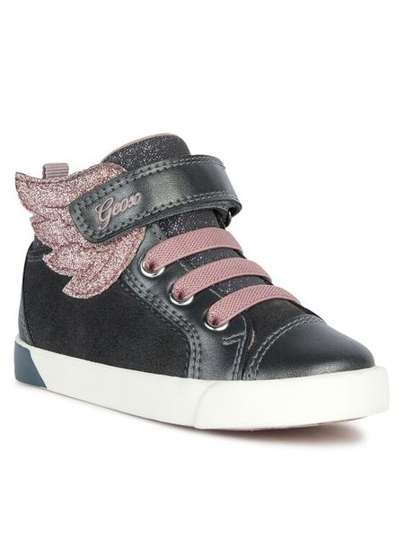 Geox Sneakersy B Kilwi Girl B36D5A 022NF C9F8W M Szary. Szare buty sportowe dziewczęce Geox, bez wzorów, ze skóry, bez zapięcia. Za 159.99 zł.