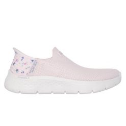 Buty sportowe Sneakersy damskie, Slip-Ins: GO WALK Flex. Czerwone obuwie sportowe damskie Skechers, bez wzorów, z materiału, sportowe, bez zapięcia. Za 309.99 zł.