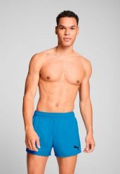 Kąpielówki męskie Puma, Short Shorts, Speed Blue. Niebieskie kąpielówki męskie Puma, m, bez wzorów, z materiału, krótkie. Za 177.90 zł.