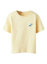 NAME IT T-Shirt Fredery 13238143 Żółty Regular Fit. Żółte t-shirty dla chłopców Name it, bez wzorów, z bawełny, bez ramiączek. Za 39.99 zł.