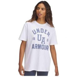 Damski T-Shirt Under Armour Hwt Os Collegiate. Białe koszulki sportowe damskie Under Armour, bez wzorów, sportowe, bez kołnierzyka. Za 189.99 zł.
