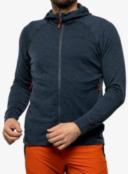 Bluza z kapturem męska Rab Nexus Hoody. Niebieskie bluzy męskie RAB, na wiosnę, m, bez wzorów, z elastanu, z kapturem. Za 289.99 zł.