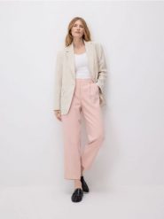 Jednorzędowa marynarka z wiskozą - wielobarwny. Żakiety damskie Reserved, l, bez wzorów, z tkaniny, klasyczne. Za 259.99 zł.