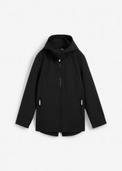 Kurtka parka softshell. Czarne kurtki i płaszcze dla dziewczynek bonprix, bez wzorów, z softshellu, bez kaptura. Za 169.99 zł.