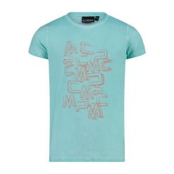 Bawełniany T-shirt dla dziewczynki CMP. Białe t-shirty i topy dla dziewczynek CMP, bez wzorów, z bawełny, bez ramiączek. Za 110.50 zł.