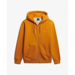 Bluza z kapturem Superdry Vintage Logo. Żółte bluzy męskie Superdry., m, bez wzorów, z kapturem. Za 342.10 zł.