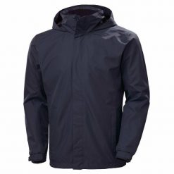 Kurtka przeciwdeszczowa męska Helly Hansen Team Dubliner Jacket. Niebieskie kurtki męskie Helly Hansen, m, bez wzorów, z materiału, klasyczne, bez kaptura. Za 494.50 zł.