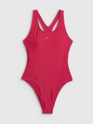 4F Kostium kąpielowy jednoczęściowy damski - czerwony XL. Czerwone kostiumy jednoczęściowe damskie 4f, xl, bez wzorów, z materiału, do pływania. Za 129.99 zł.