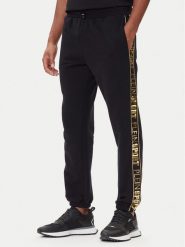Plein Sport Spodnie dresowe PAEC MJT2602 STE003N Czarny Regular Fit. Czarne spodnie sportowe męskie Plein Sport, m, bez wzorów, z bawełny. Za 1,064.00 zł.