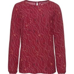 Tunika z nadrukiem, długi rękaw bonprix pomarańczowo-czerwony z nadrukiem. Tuniki damskie marki bonprix. Za 37.99 zł.
