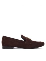 Tory Burch Lordsy 175213 Brązowy. Brązowe mokasyny damskie Tory Burch, ze skóry. Za 1,724.00 zł.