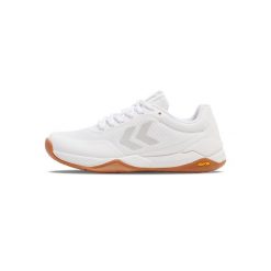 Buty do chodzenia męskie Hummel Court Control 2023. Białe buty sportowe męskie Hummel, z materiału, bez zapięcia, do piłki ręcznej. Za 483.00 zł.
