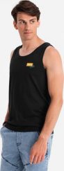 Ombre Męski bawełniany tank top z nadrukiem Summer Vibe czarny V1 OM-TSTT-0191 XL. Czarne t-shirty męskie Ombre, m, bez wzorów, z bawełny, bez kołnierzyka. Za 39.99 zł.
