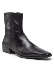 Vagabond Shoemakers Botki Nella 5416-001-20 Czarny. Czarne botki damskie Vagabond Shoemakers, ze skóry, bez obcasa, na płaskiej podeszwie, bez zapięcia. Za 719.99 zł.