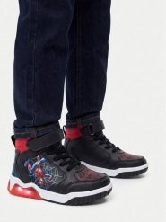 Spiderman Sneakersy CEO-CP76-AW26-316SPRMV Czarny. Czarne buty sportowe chłopięce Spiderman, bez wzorów, ze skóry, bez zapięcia. Za 139.99 zł.