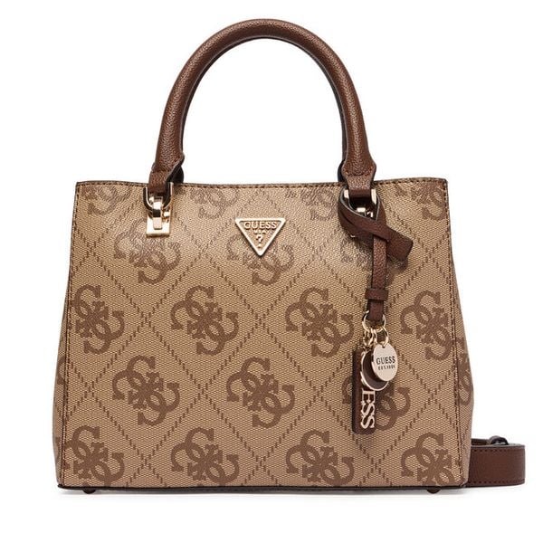 Torebka Guess. Brązowe torebki do ręki damskie Guess, z aplikacjami, klasyczne, bez dodatków. Za 639.99 zł.