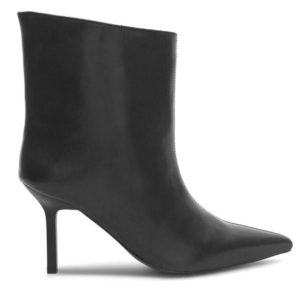 Botki GINO ROSSI. Czarne botki damskie Gino Rossi, bez obcasa, na szpilce, bez zapięcia. Za 199.99 zł.