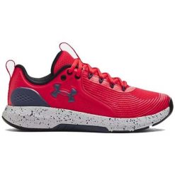 Buty treningowe męskie Under Armour Charged Commit Tr 3. Czerwone buty sportowe męskie Under Armour, bez zapięcia, na fitness i siłownię. Za 349.90 zł.
