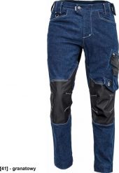 CERVA NEURUM DENIM - męskie spodnie robocze elastyczny jeans do pasa, 6 kieszeni, na metrówkę, na ołówek, na nóż, pierścień "D", 97 % bawełna , 3 % Sp. Paski damskie CERVA, m, bez wzorów, z bawełny. Za 208.73 zł.