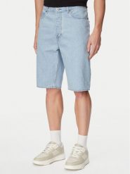 HUGO Szorty jeansowe Skate Shorts 50555994 Niebieski Straight Fit. Niebieskie szorty męskie Hugo, m, bez wzorów, z bawełny. Za 399.99 zł.